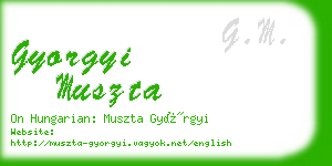 gyorgyi muszta business card